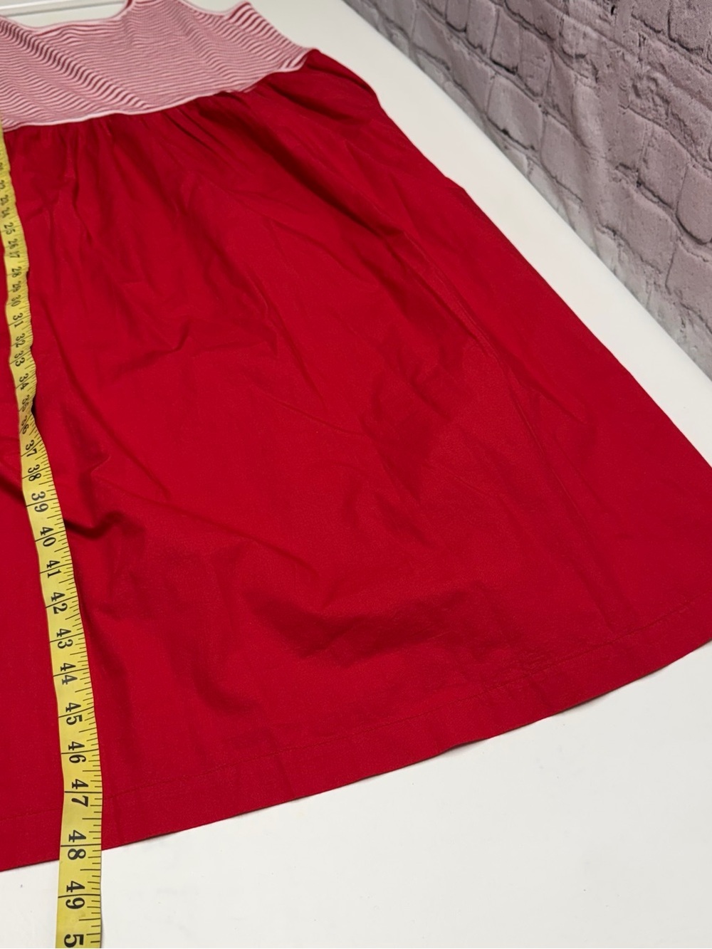 Talbots Red and White Striped midi dress size xl nwt - Picture 4 of 10